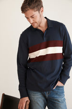 JACQUES RUGBY LONG SLEEVE POLO SHIRT