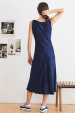 URSULA SATIN VISCOSE TANK DRESS