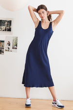 URSULA SATIN VISCOSE TANK DRESS