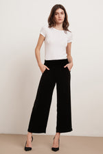 FRIDA SILK VELVET WIDE LEG PANT