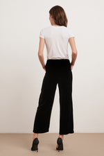 FRIDA SILK VELVET WIDE LEG PANT