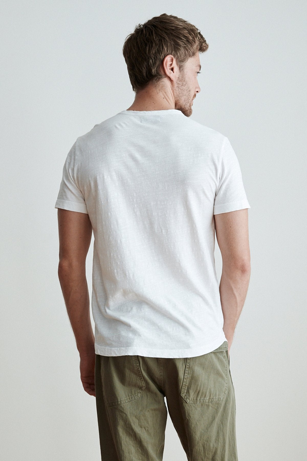 AMARO CREW NECK SLUB TEE