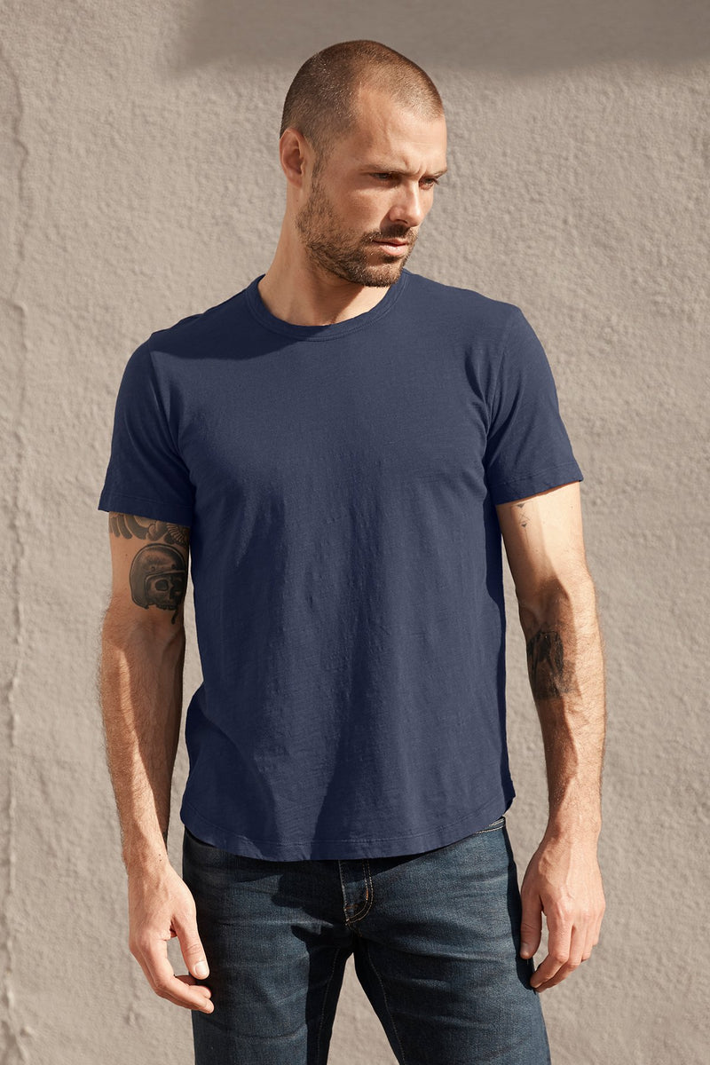 AMARO CREW NECK SLUB TEE