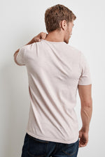 CHAD RAW EDGE COTTON SLUB POCKET TEE