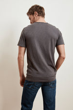 CHAD RAW EDGE COTTON SLUB POCKET TEE