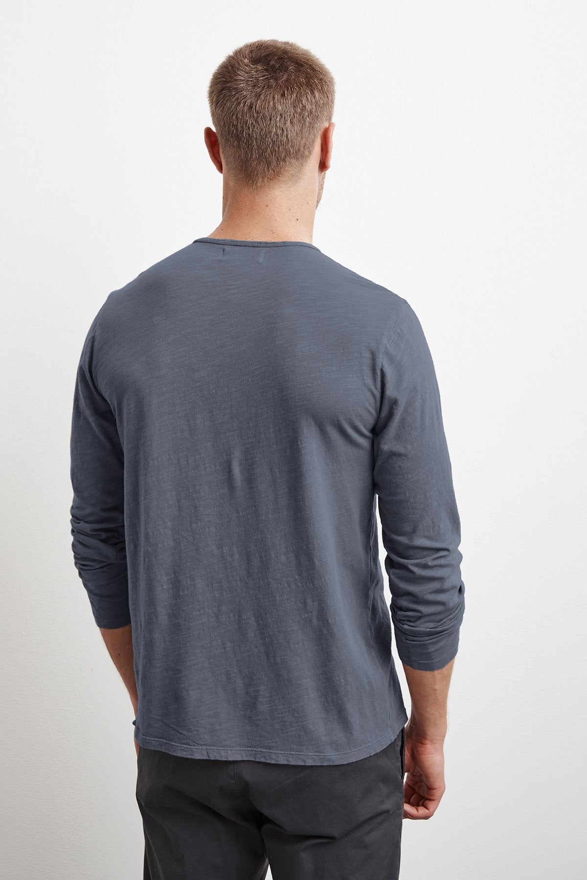 SIMEON RAW EDGE COTTON SLUB TEE