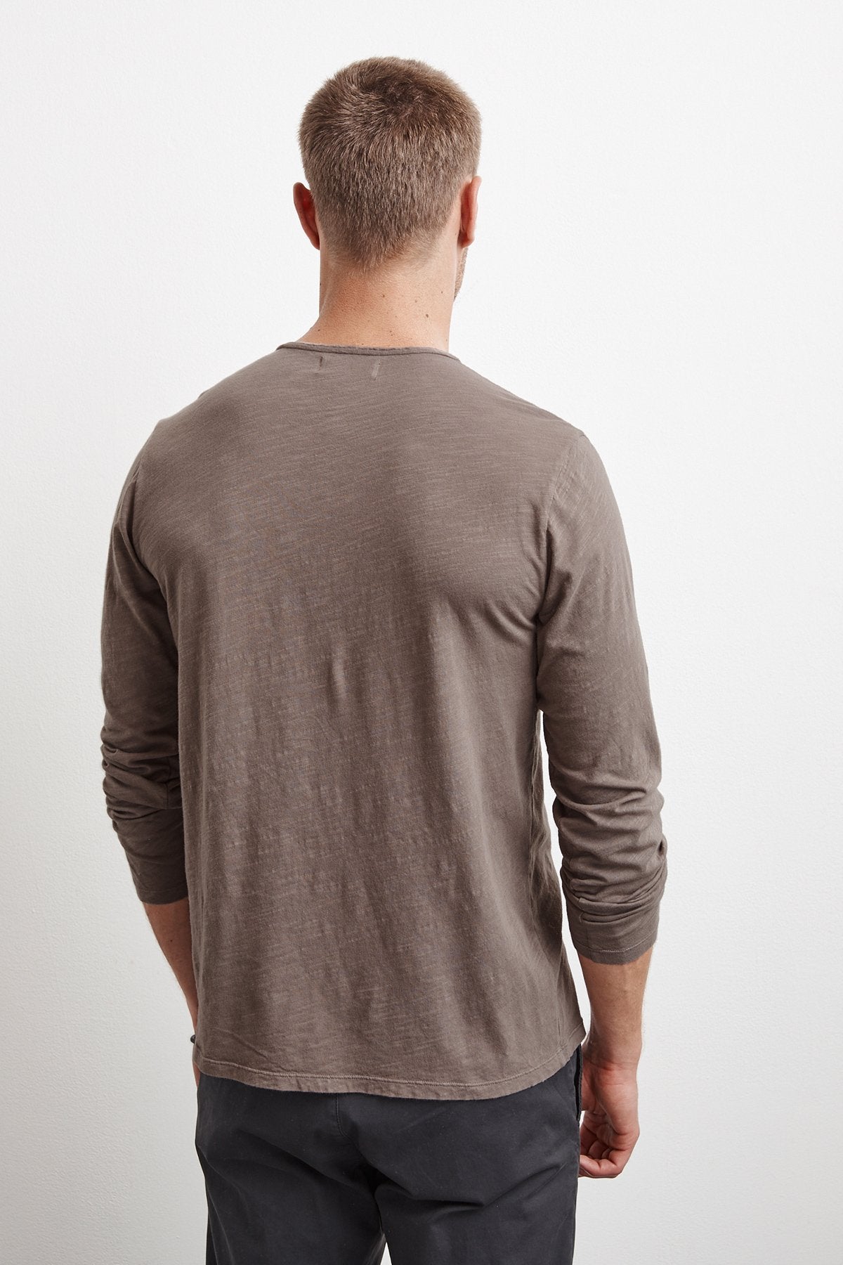 SIMEON RAW EDGE COTTON SLUB TEE