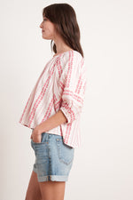 VIVIETTE STRIPE JACQUARD TOP