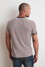 ARCHIE STRIPED POCKET TEE