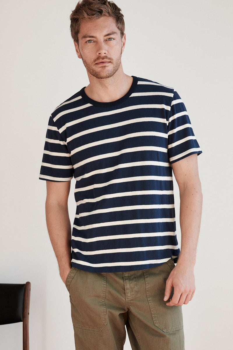 SLY STRIPE LINEN BLEND SHORT SLEEVE TEE