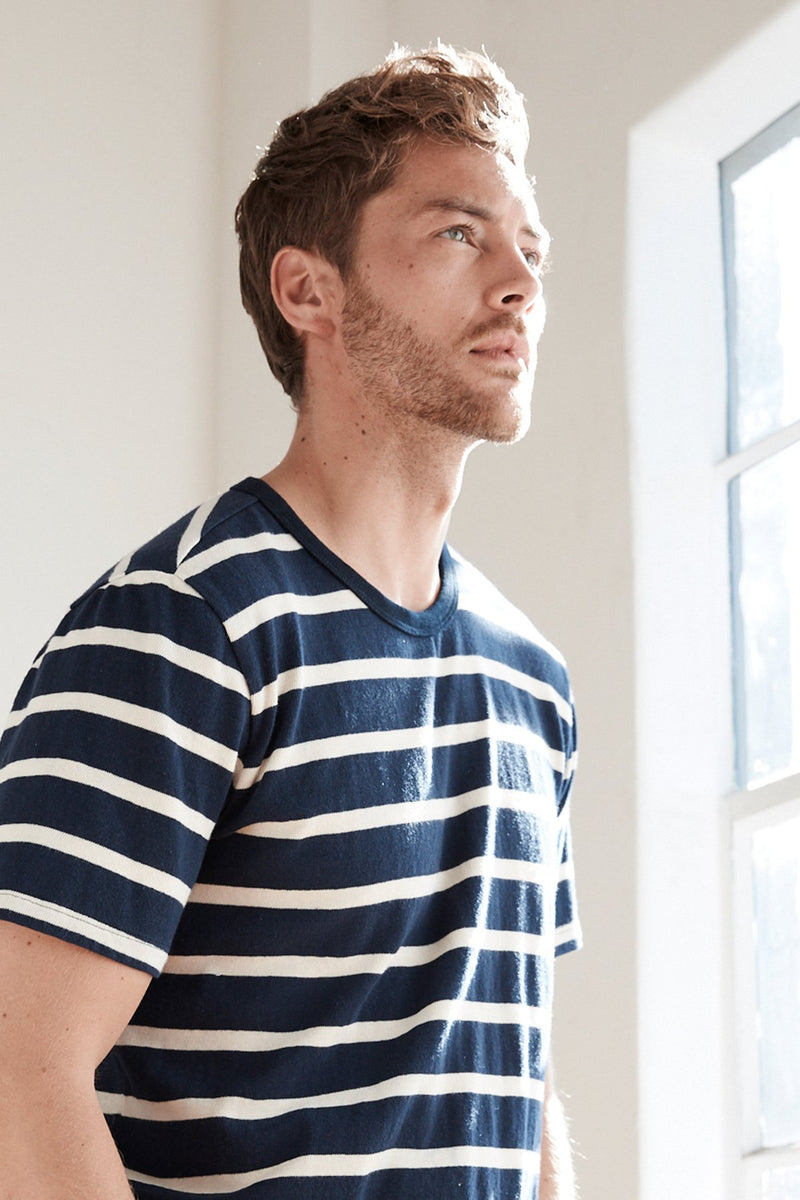 SLY STRIPE LINEN BLEND SHORT SLEEVE TEE