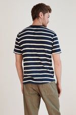 SLY STRIPE LINEN BLEND SHORT SLEEVE TEE