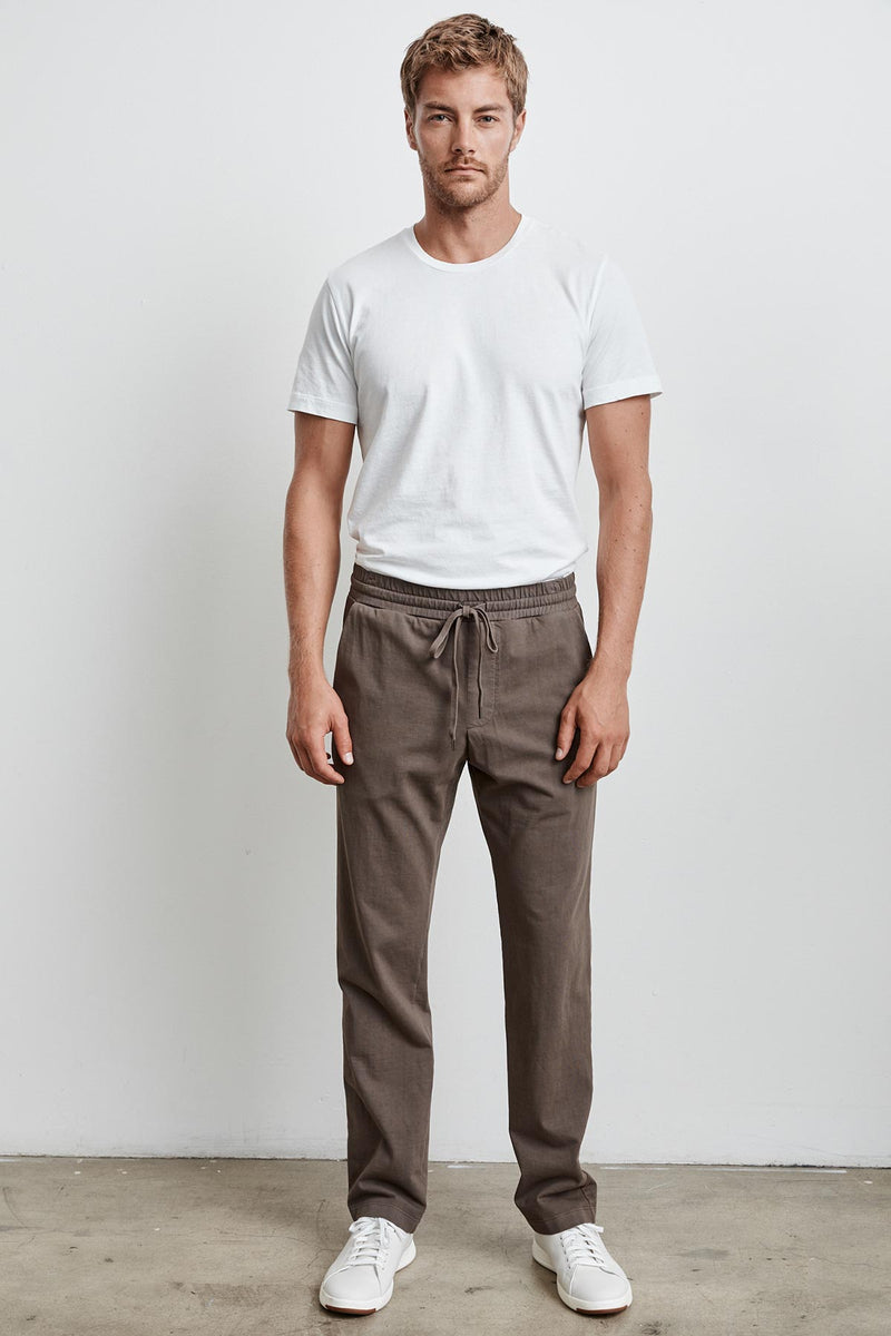 SEWARD STRUCTURED JERSEY DRAWSTRING PANT