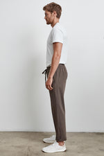 SEWARD STRUCTURED JERSEY DRAWSTRING PANT