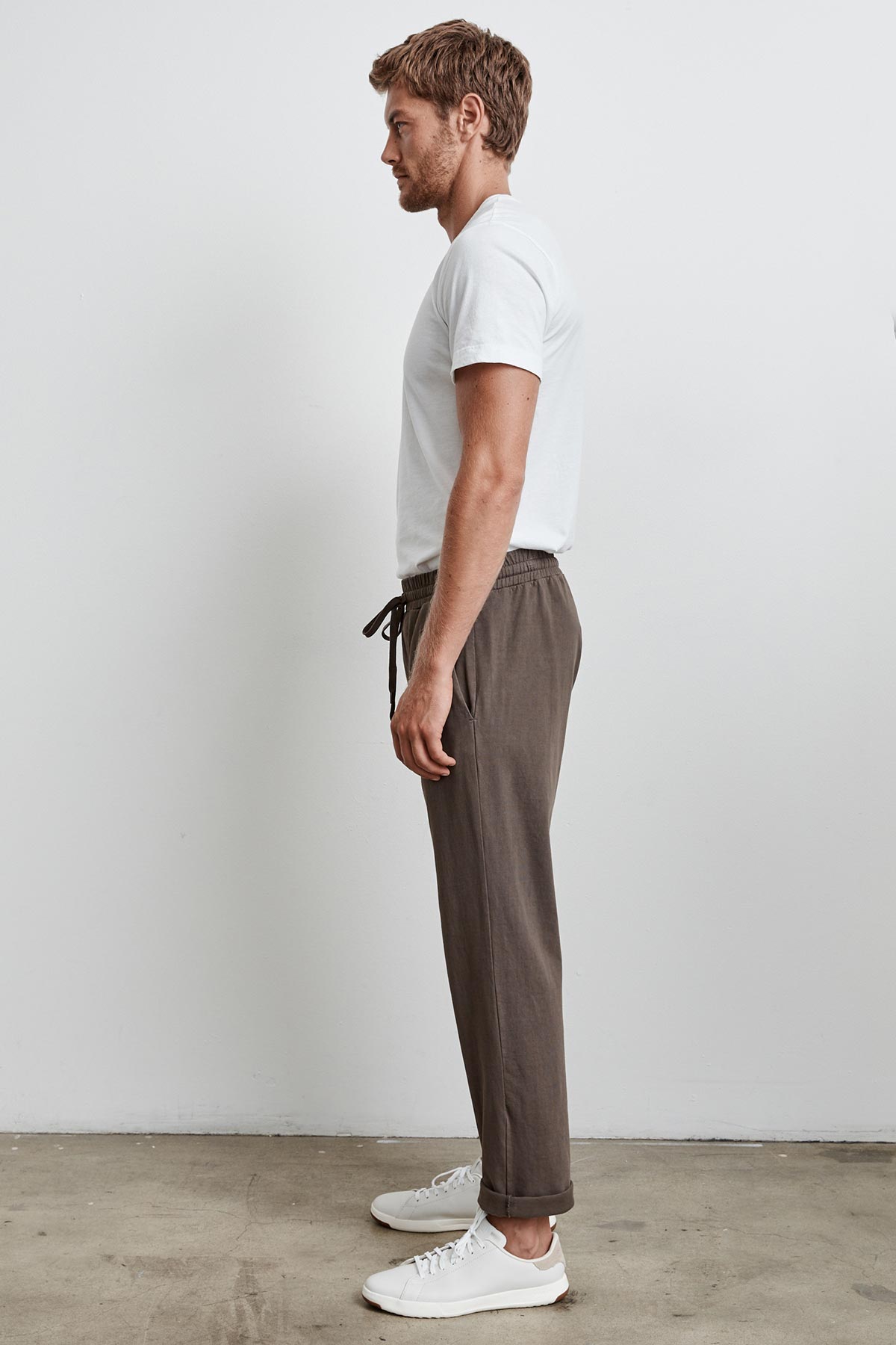 SEWARD STRUCTURED JERSEY DRAWSTRING PANT