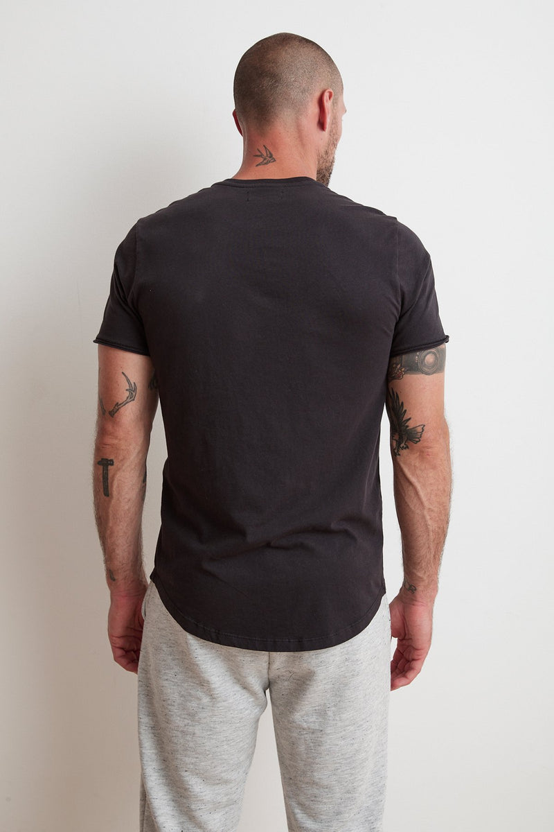 HESTON SUEDED JERSEY HENLEY