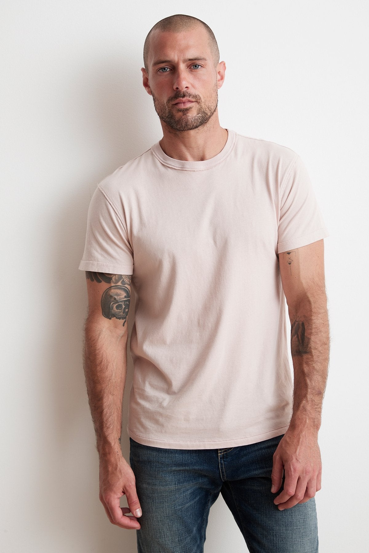 TUCKER SUEDED JERSEY TEE