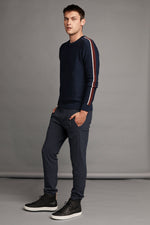 TAD WOOL BLEND STRIPE SWEATER