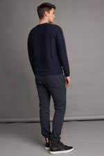TAD WOOL BLEND STRIPE SWEATER