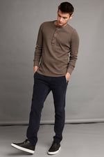 HANSON LONG SLEEVE THERMAL KNIT HENLEY