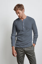 HANSON LONG SLEEVE THERMAL KNIT HENLEY