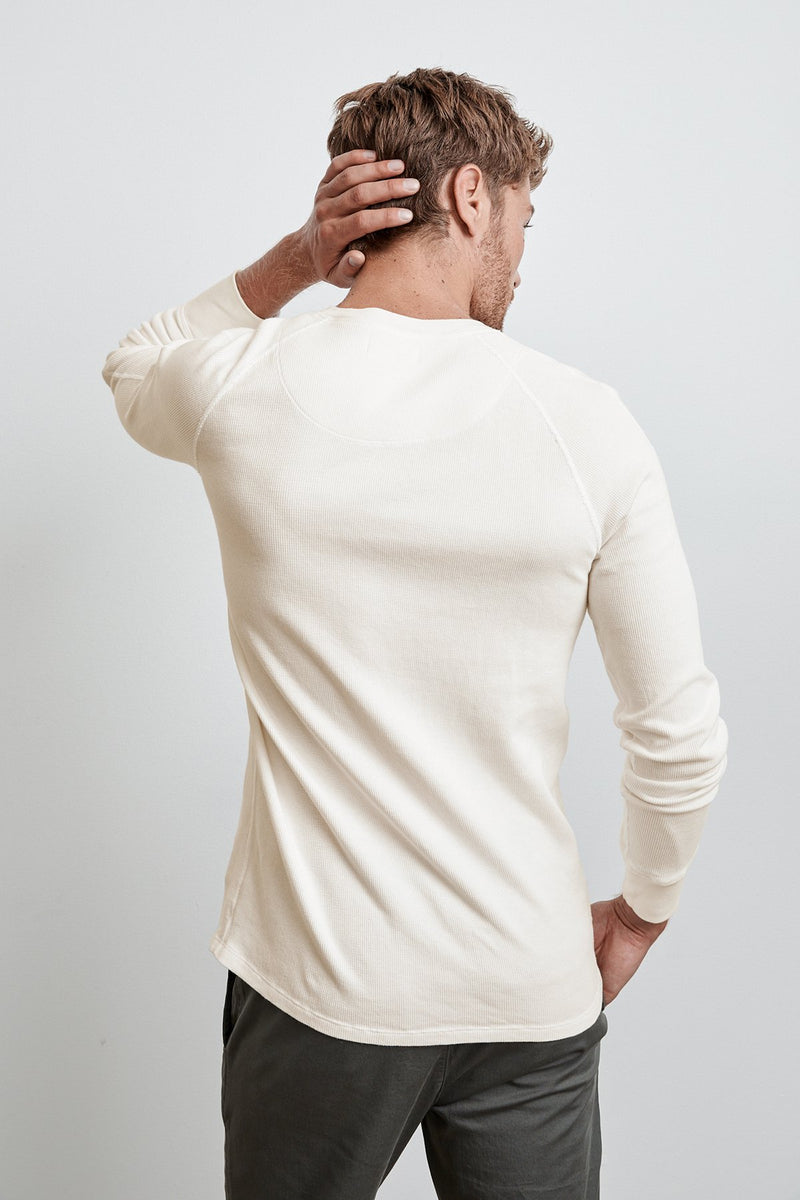 HANSON LONG SLEEVE THERMAL KNIT HENLEY