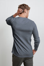 HANSON LONG SLEEVE THERMAL KNIT HENLEY