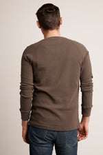 HANSON LONG SLEEVE THERMAL KNIT HENLEY