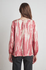 ANASTASIA TIE DYE SATIN TOP