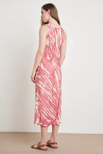 BILLY TIE DYE SATIN DRESS