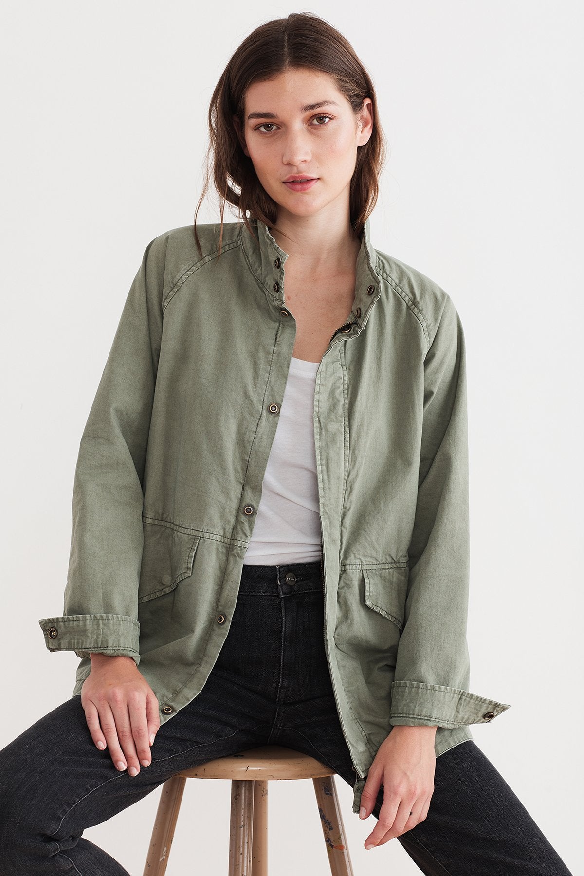 BECKY COTTON TWILL JACKET