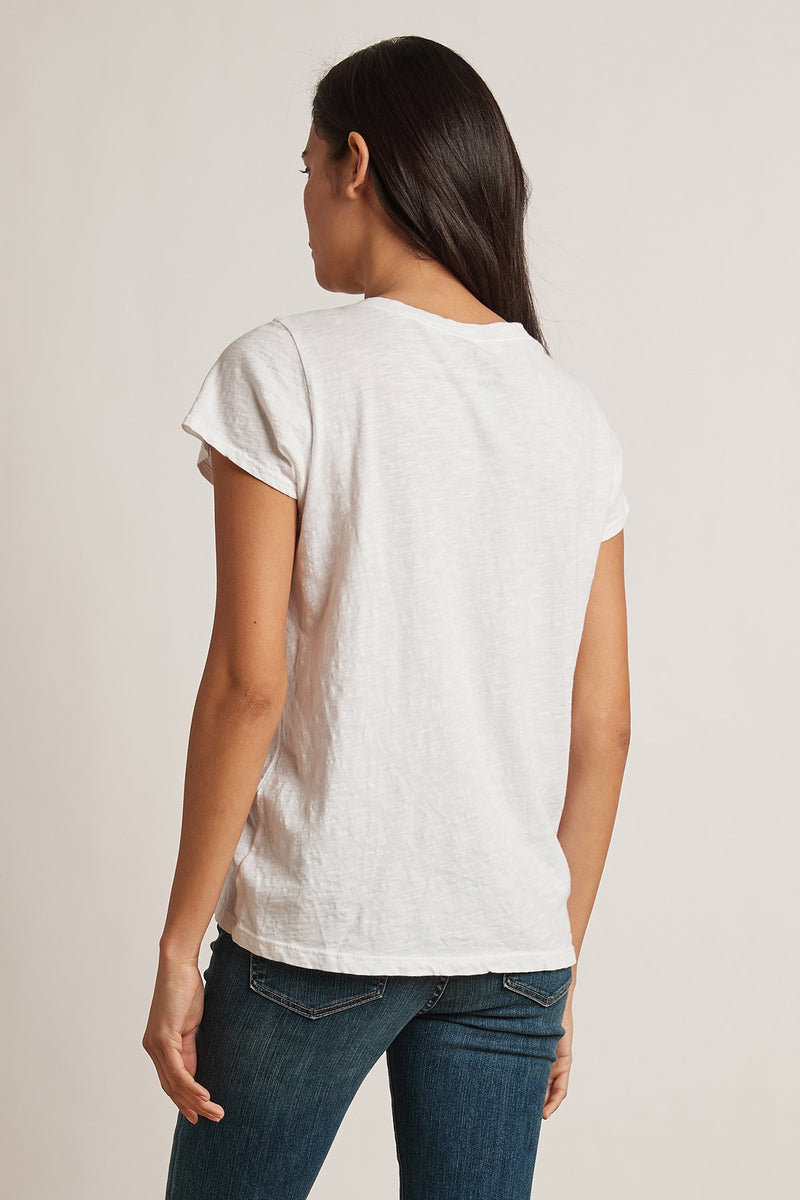 JILIAN ORIGINAL SLUB V-NECK TEE