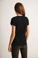 JILIAN ORIGINAL SLUB V-NECK TEE