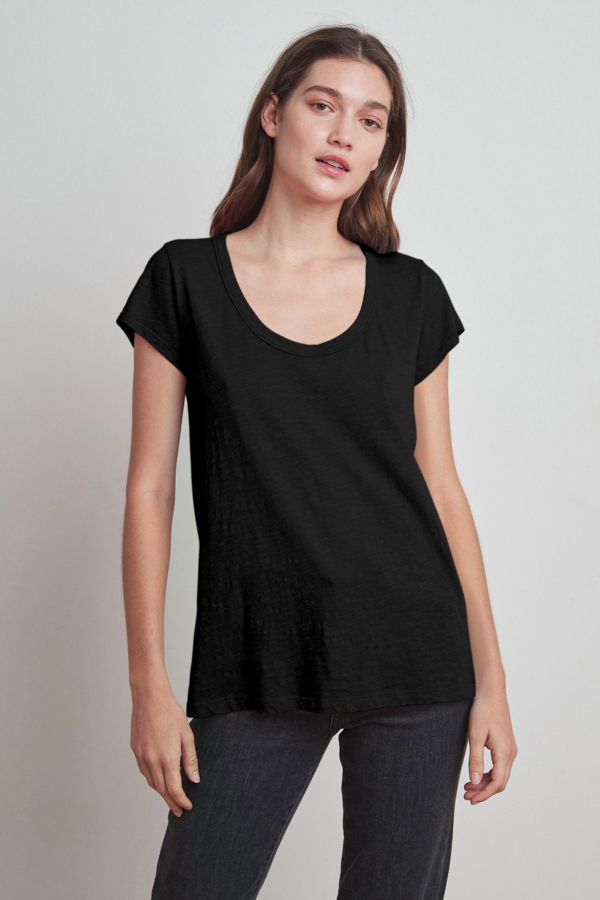 KIRA ORIGINAL SLUB SCOOP NECK TEE