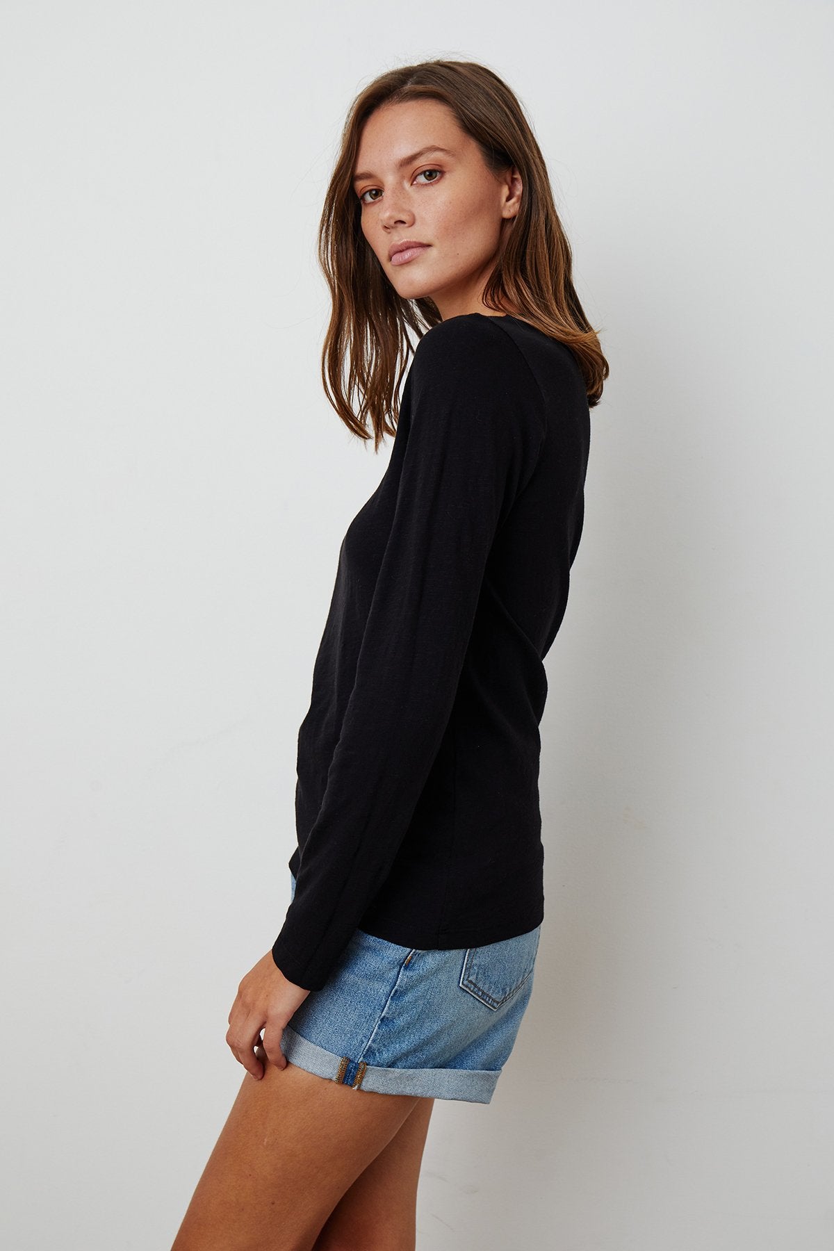 LIZZIE ORIGINAL SLUB LONG SLEEVE TEE