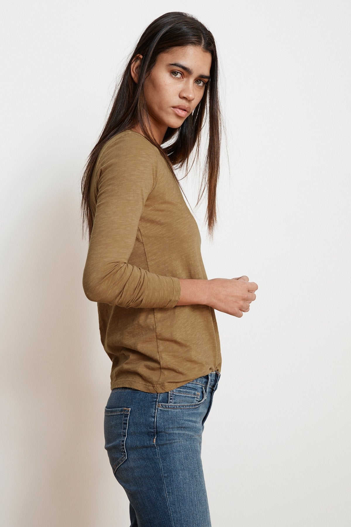 LIZZIE ORIGINAL SLUB LONG SLEEVE TEE
