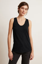 JOY ORIGINAL SLUB SCOOP NECK TANK