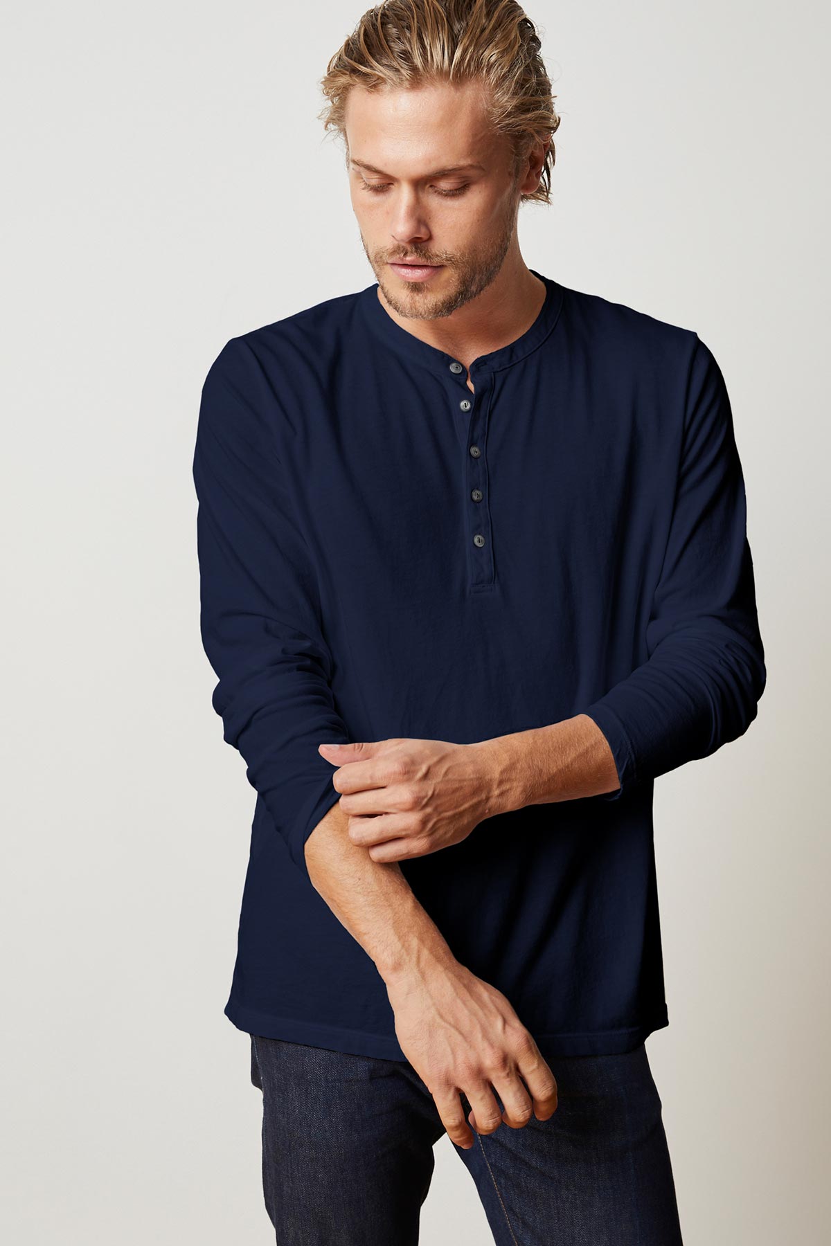 ALVARO COTTON JERSEY HENLEY