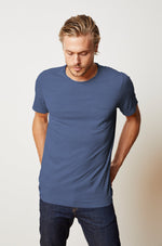 CHAD RAW EDGE COTTON SLUB POCKET TEE