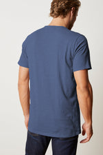 CHAD RAW EDGE COTTON SLUB POCKET TEE