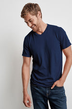 SAMSEN WHISPER CLASSIC V-NECK TEE