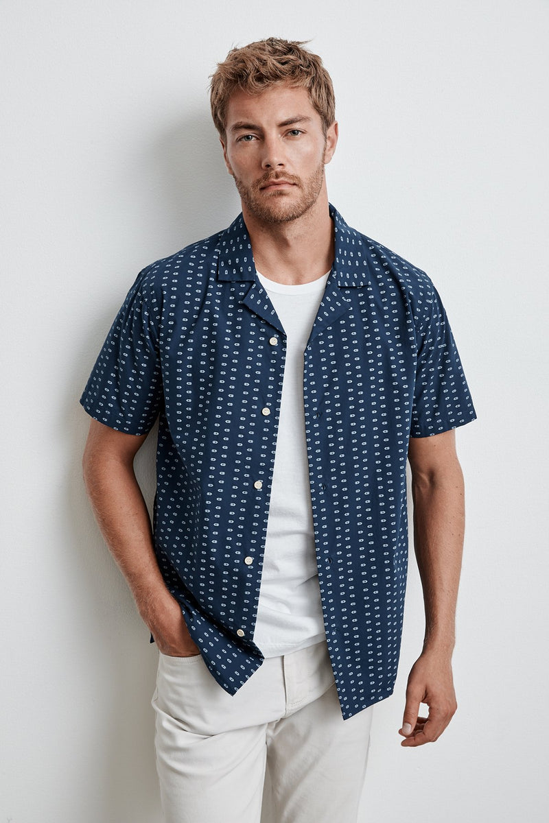 CISCO PRINTED BUTTON-UP SHIRT