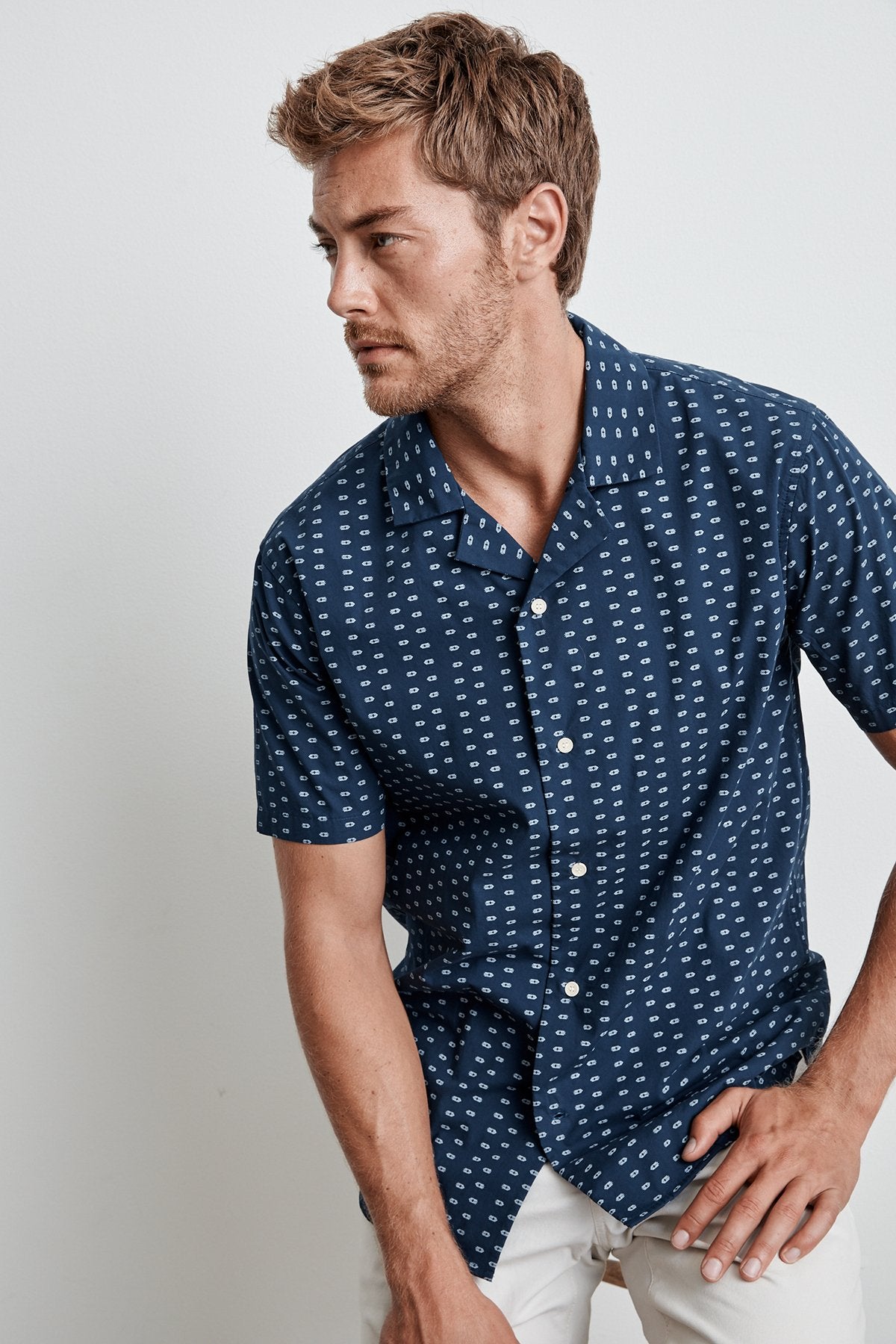 CISCO PRINTED BUTTON-UP SHIRT