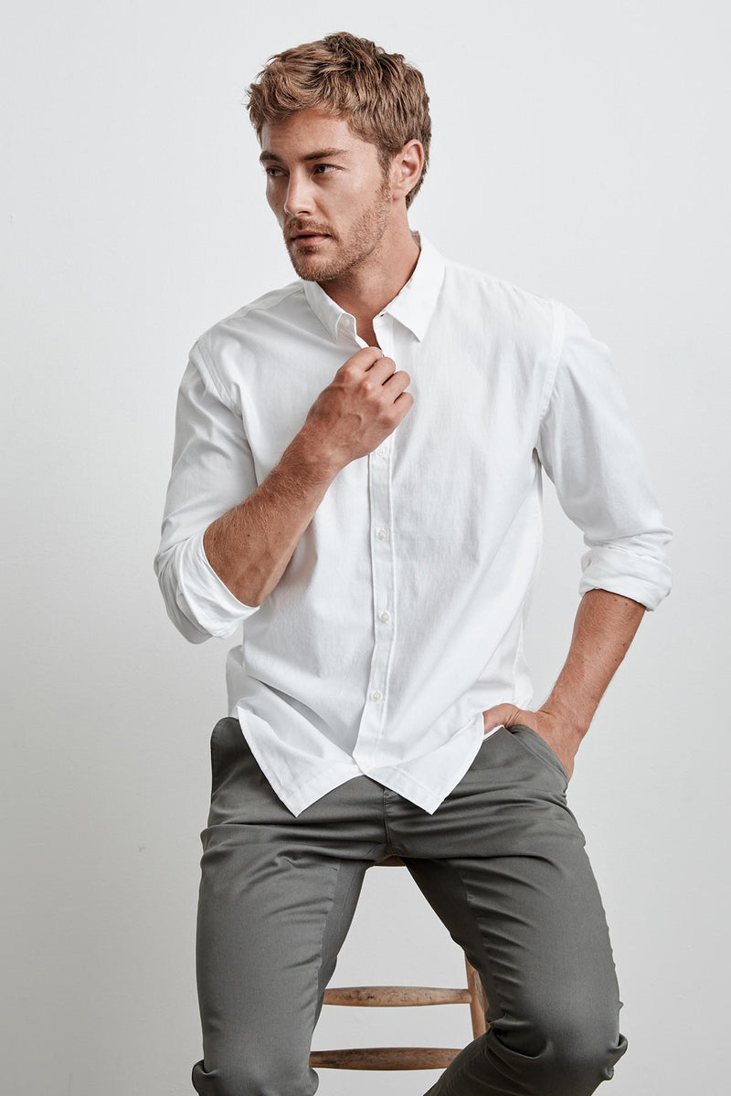 JONAH COTTON BUTTON-UP SHIRT