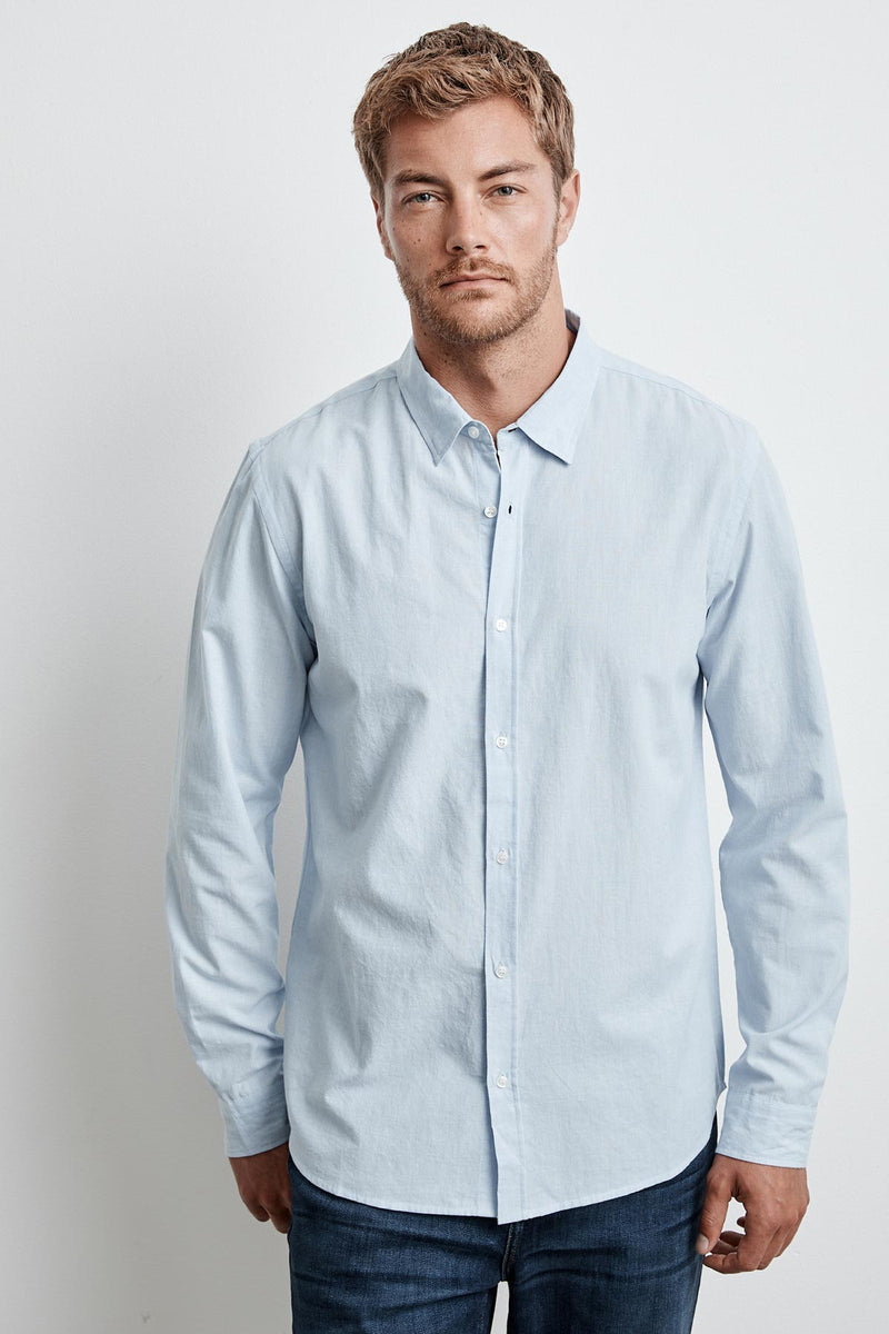 JONAH COTTON BUTTON-UP SHIRT