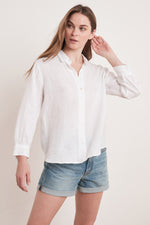 BLITHE LINEN BUTTON-UP SHIRT