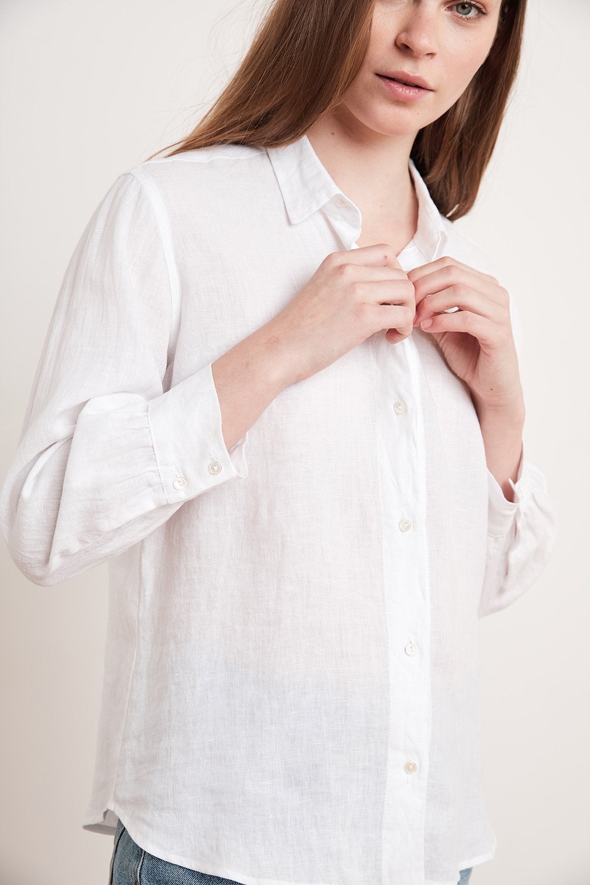 BLITHE LINEN BUTTON-UP SHIRT