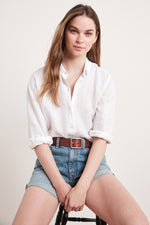 BLITHE LINEN BUTTON-UP SHIRT