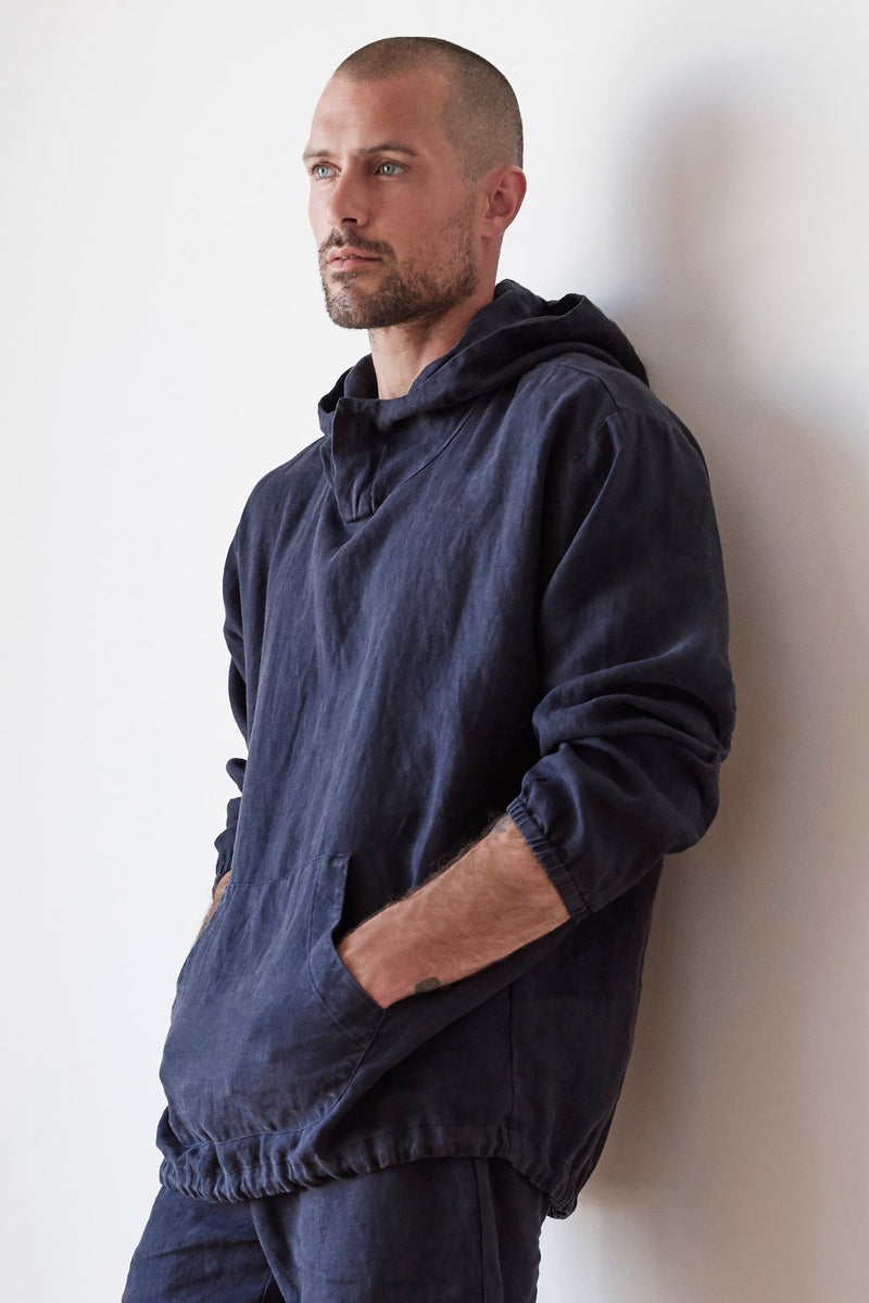 DEACON LINEN HOODIE