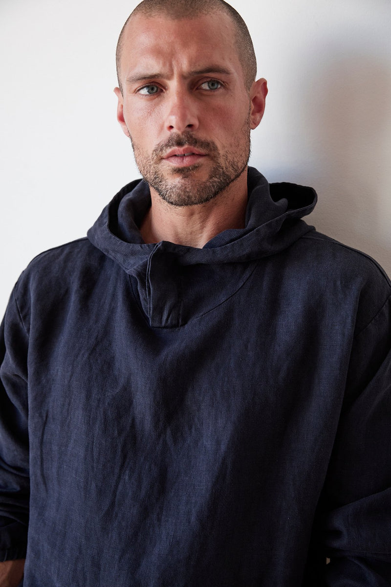 DEACON LINEN HOODIE